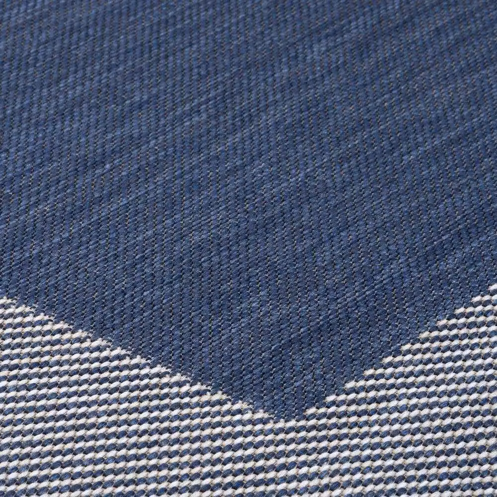 THE RUGS Blue Bordered Indoor and Outdoor Rectangular Rug, W/D/H: 200 x 290 cm – 2