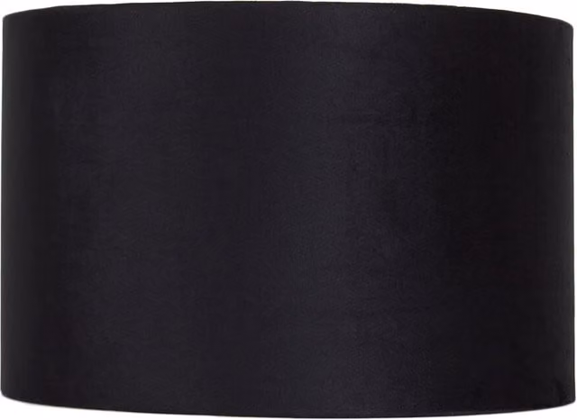 Jonas & James Round Velvet Fabric Lampshade in Black