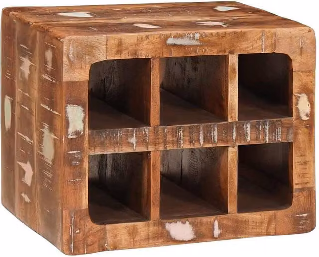 Berkfield Home Traditional Wall-mounted Wood Wine Rack with Storage, Brown, W/D/H: 35 x 30 x 30 cm