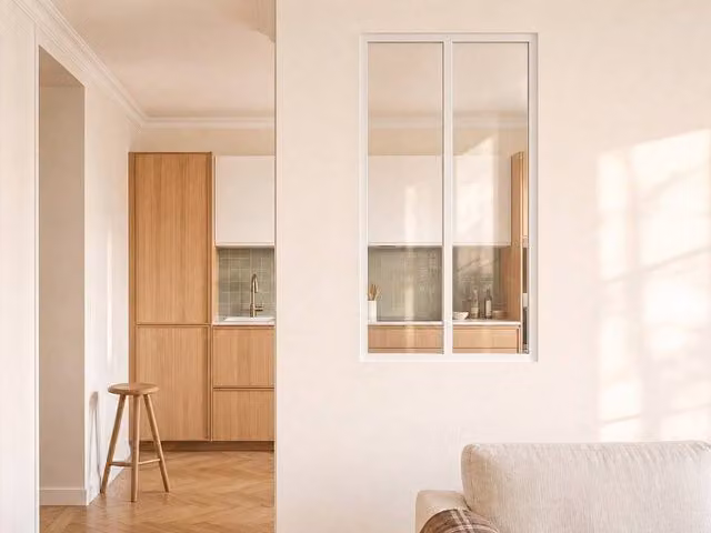 Vente-unique Bayview Powder-Coated Aluminium and Glass Partition, White, W: 60 cm, H: 130 cm
