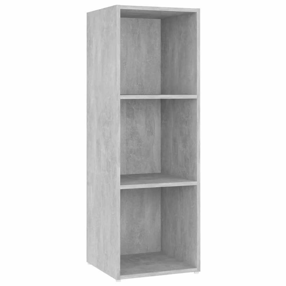 Berkfield Home Set of 2 Modern TV Cabinets in Concrete Grey, W/D/H: 107 x 35 x 37 cm – 4