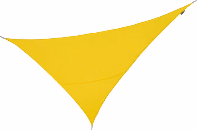 Kookaburra Yellow Right Angle Triangle Water Resistant Sun Shade Sail, W 6 m x D 4.2 m