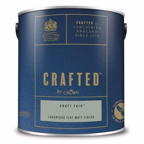 Crown Crafted Craft Fair Matt Emulsion Green Paint 2.5L – 4