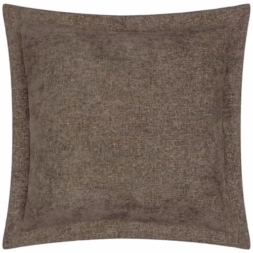 Yard Brown Velvet Chenille Square Cushion, W/D/H: 50 x 50 x 50 cm
