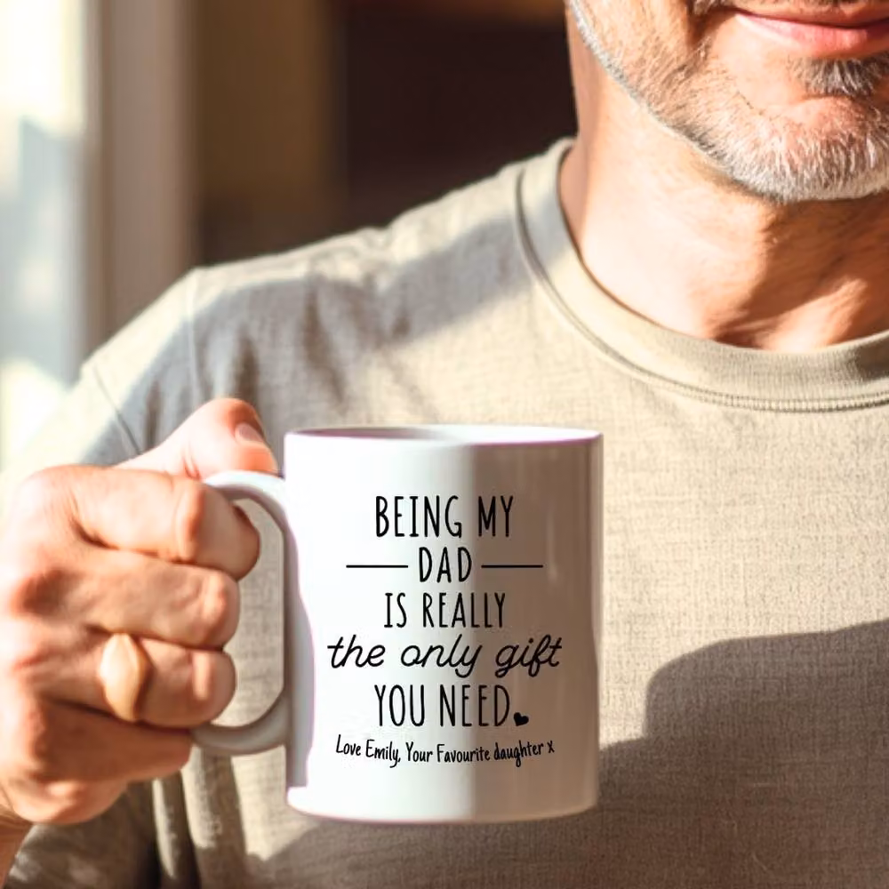 Aye Do Gifts Personalised Being My Dad Ceramic Mug in White – 2