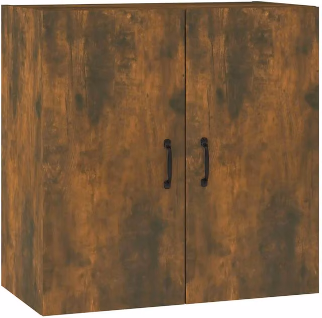 Berkfield Home Smoked Oak Wall Cabinet in Brown, W/D/H: 60 x 31 x 60 cm – 1