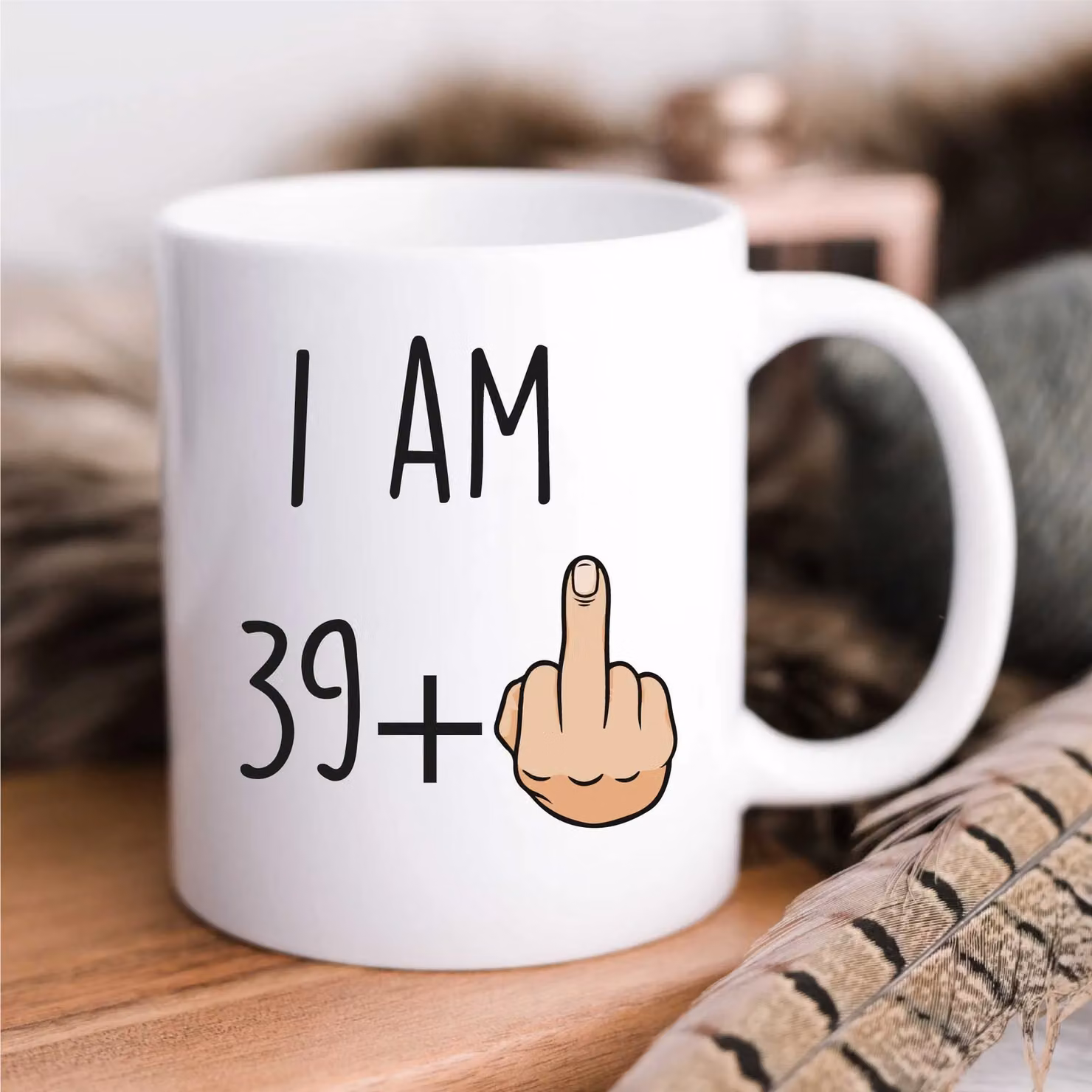 60 Second Makeover Limited I Am 39 + 1 40th Birthday Mug in White – 2