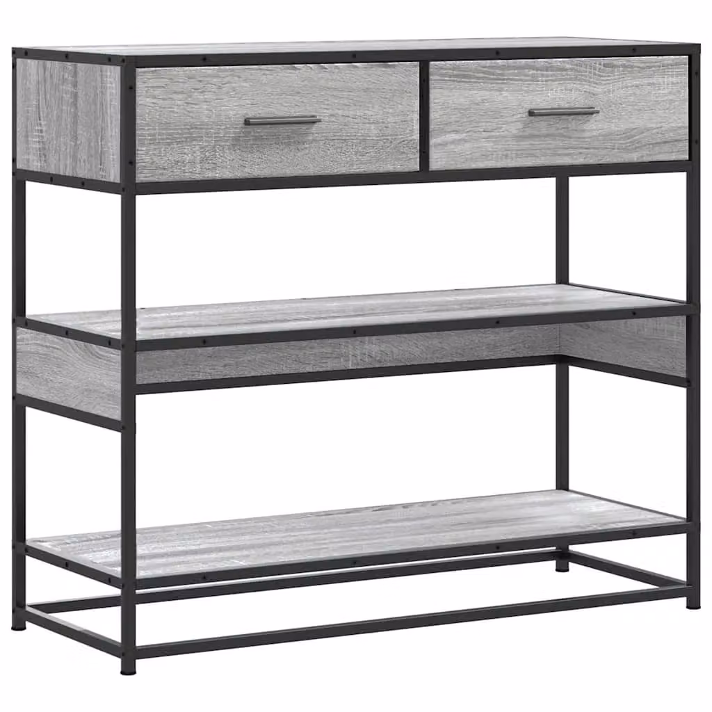 Berkfield Home Grey Sonoma Console Table, W/D/H: 90 x 35 x 80 cm – 2
