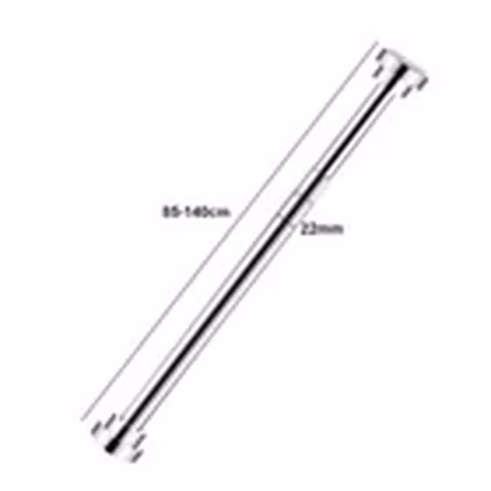 EONLION Extendable Spring Tension Curtain Rail Telescopic Net Rods in Silver – 2