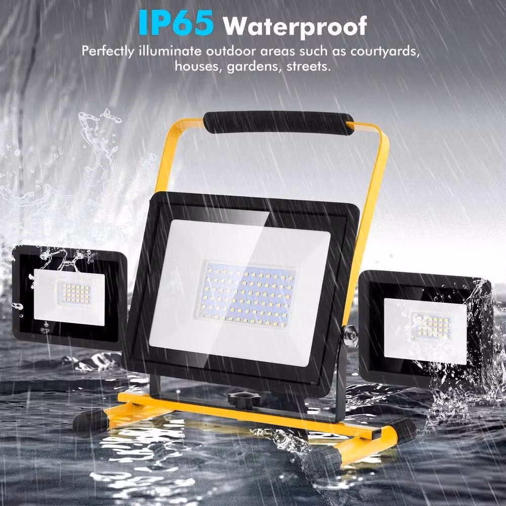 SPETLEK 100 Watt LED Adjustable Floodlight for Garage and Workshop, Black – 3