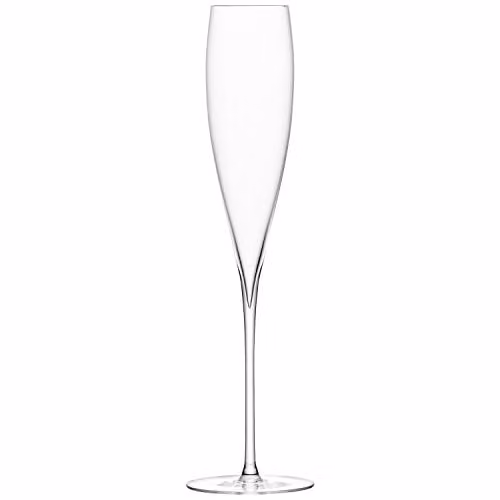 LSA International Savoy Champagne Flute, Set of 2, Transparent Glass, 200ml