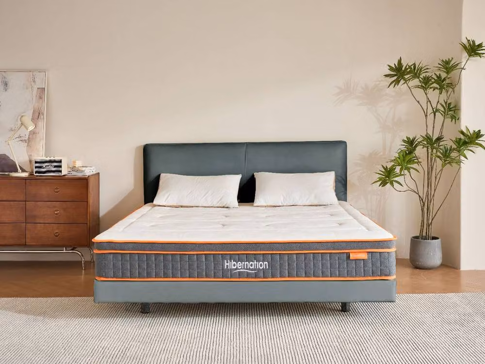 Hibernation Crest 1200 Hybrid Mattress in White, King Size, W/D/H: 180 x 200 cm – 2
