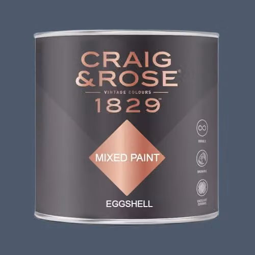 Craig & Rose 1829 Eggshell Paint Stop in Paynes Grey, 750ml