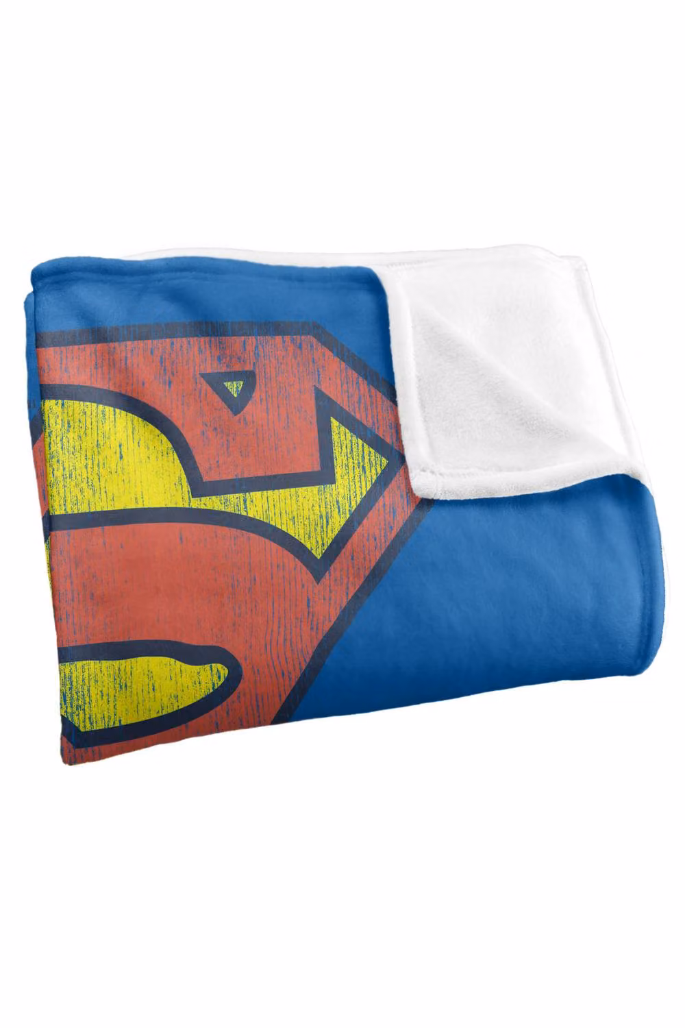 Warner Bros. DC Superman Retro Distressed Logo Super Soft Fleece Throw Blanket, Multicolour – 5