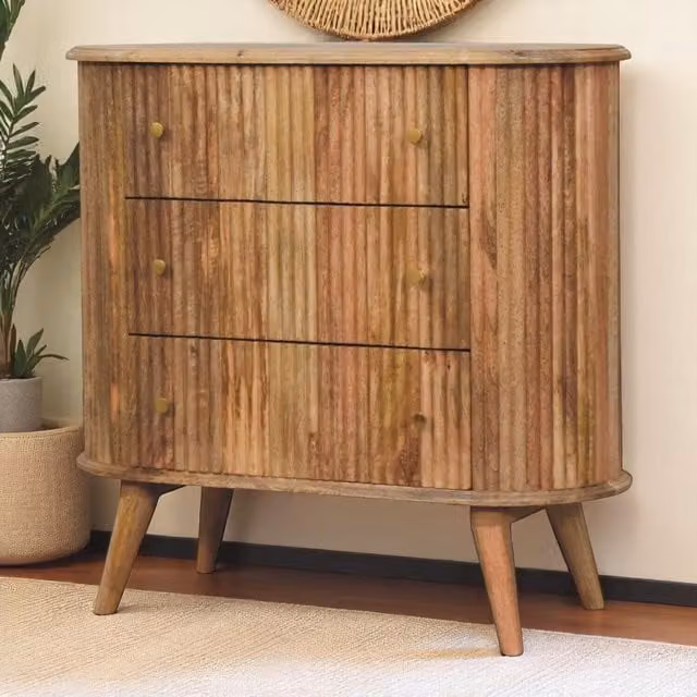 Artisan Furniture Soba Nordic Mango Wood Chest in Brown