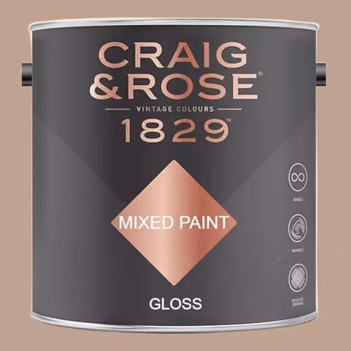 Craig & Rose 1829 Paint Stop Gloss Light Umber Brown 2.5l