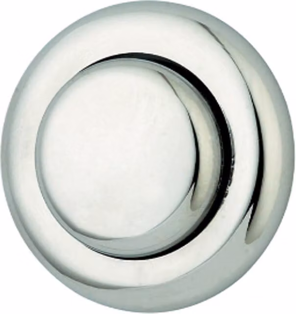 Thomas Dudley Royal Vantage Single Flush Round Push Button, 51mm, Chrome Silver