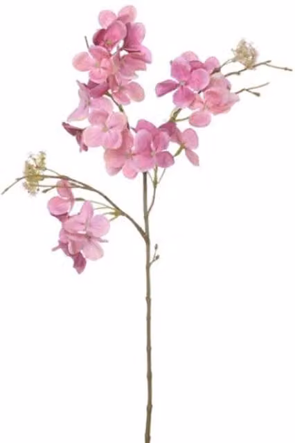 Kingsbury Gifts Pink and Purple Artificial Hydrangea Floral Spray, Height: 51 cm