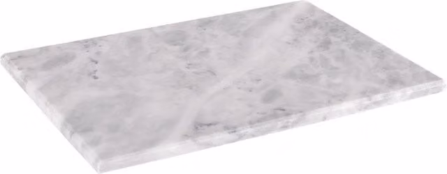 Argon Tableware White Rectangular Marble Cheese Board, W: 30 cm, D: 20 cm