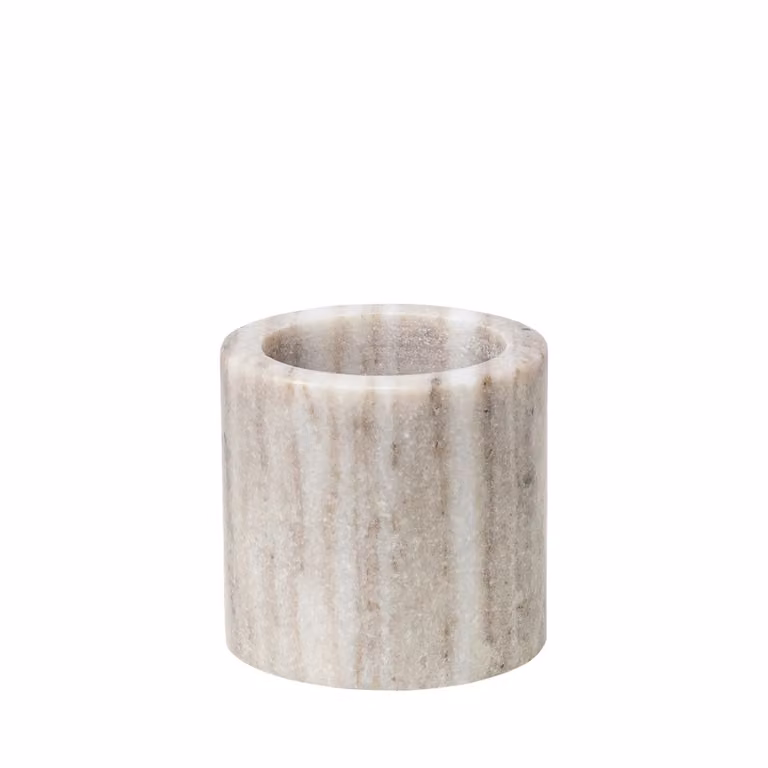 Dome Deco SABA Tealight Holder in Blue and White Stone