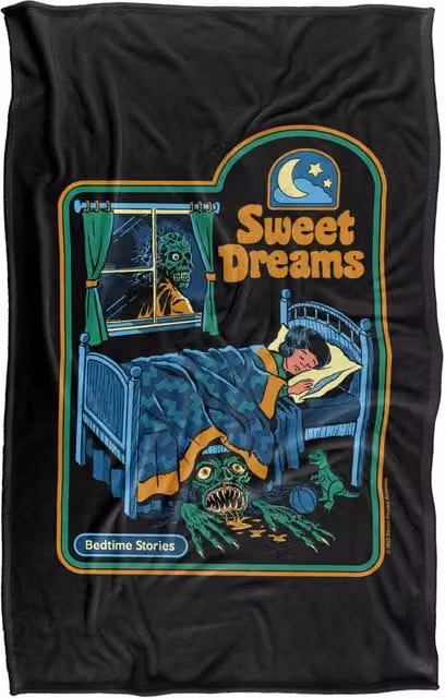 Steven Rhodes Sweet Dreams Multicolour Silky Touch Super Soft Fleece Throw Blanket W/D/H: 152 x 127 cm – 1