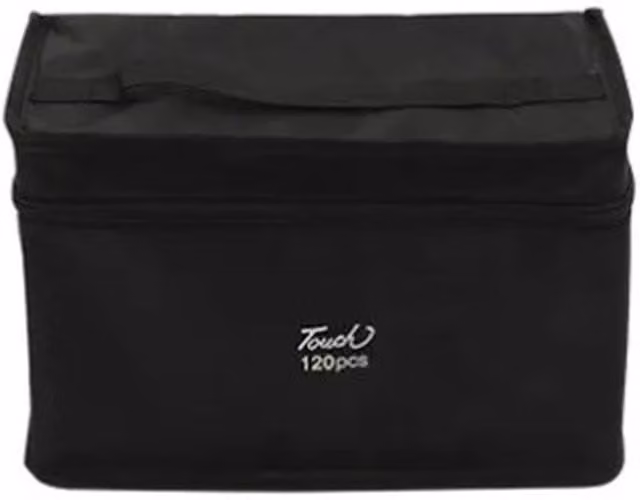 Touch Double Sided Chisel Tip Ink Markers in Black (Pack of 120)