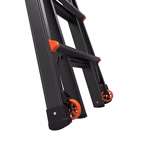 Little Giant Velocity PRO 6 Rung Multi-purpose Rollable Ladder in Black – 3
