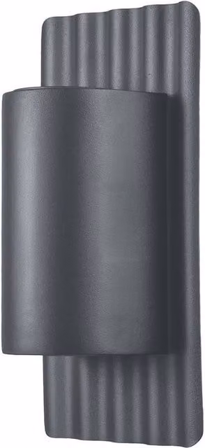 Netlighting Dali 2 Light Modern Up and Down Outdoor Wall Lamp in Grey, IP44 – 1