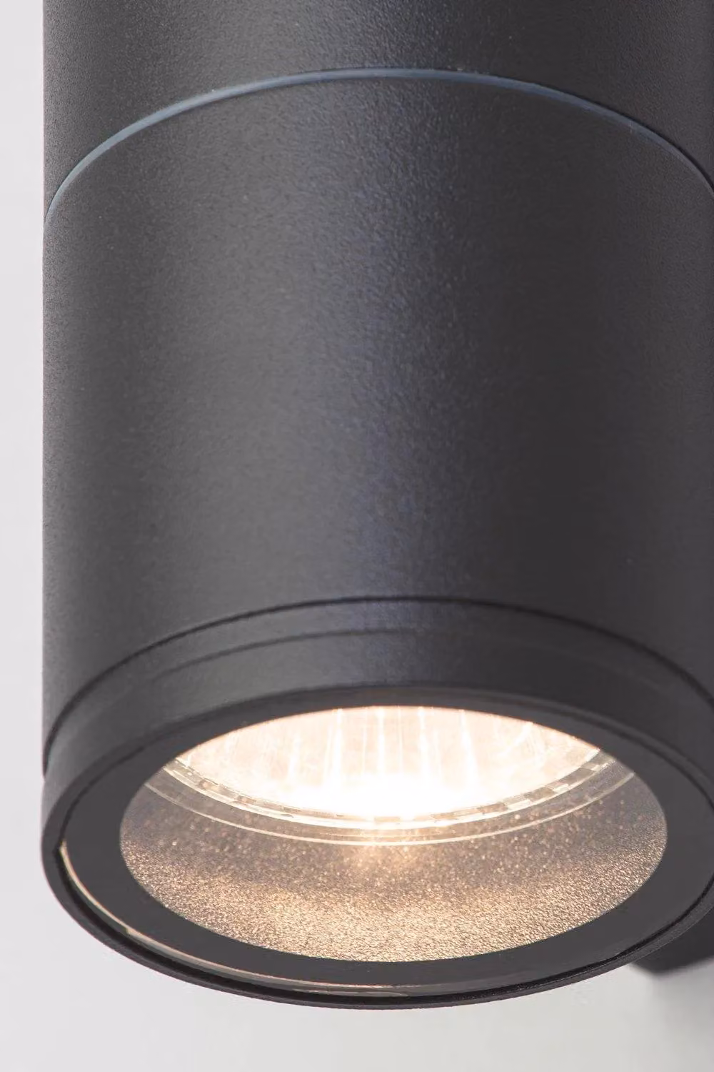 BHS Lighting Minimalist Up and Down Outdoor Wall Light in Grey Metal and Glass – 2