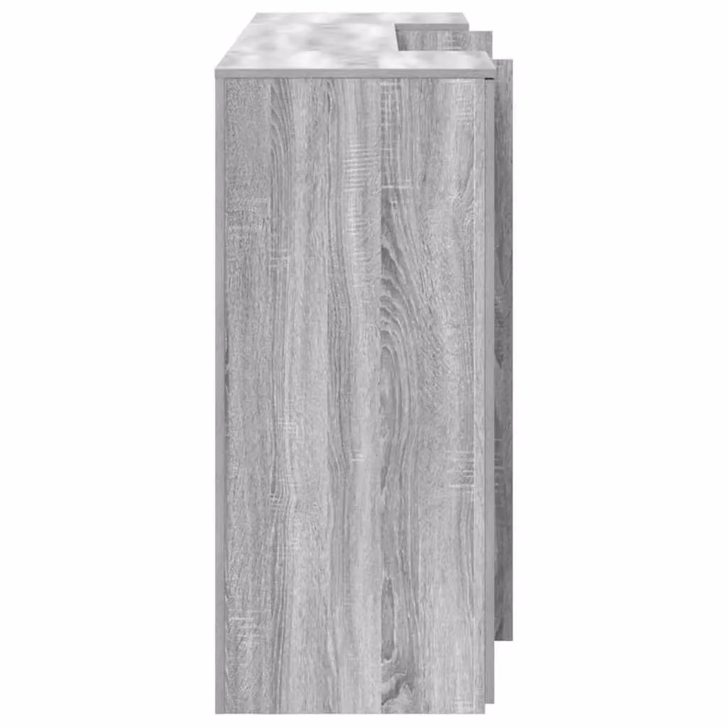 Berkfield Home Grey Sonoma Reception Desk in Engineered Wood W/D/H: 200 x 50 x 103.5 cm – 3