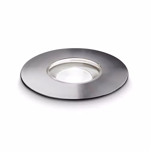 Netlighting Rocket LED 1 Light Outdoor Recessed Ground Spotlight in Grey Stainless Steel – 1
