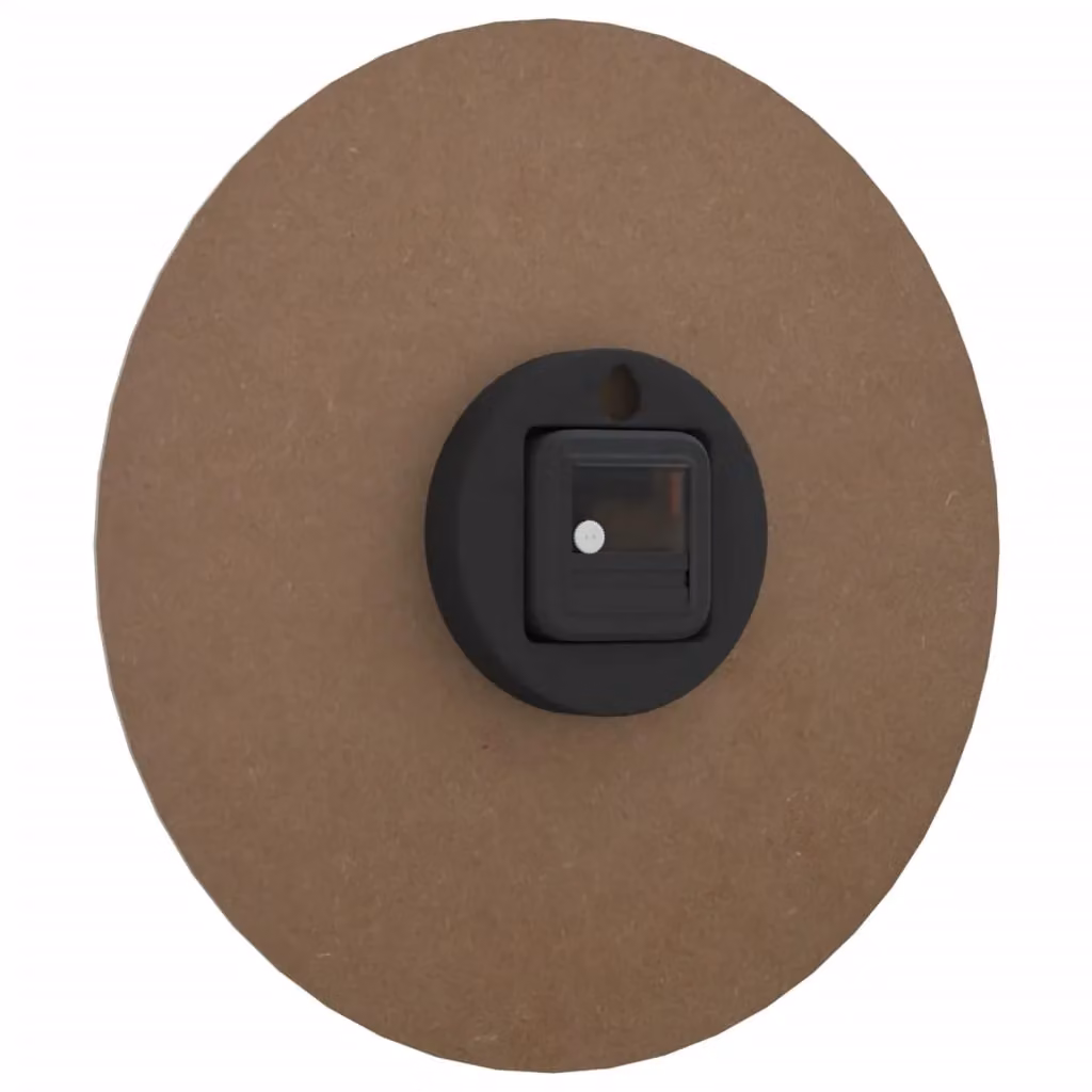 Berkfield Home Round Abstract Wall Clock in Yellow and Black, Diameter: 30 cm – 2
