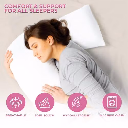 Home Sweet Home UK V Shaped Microfibre Pillowcase in Grey – 5