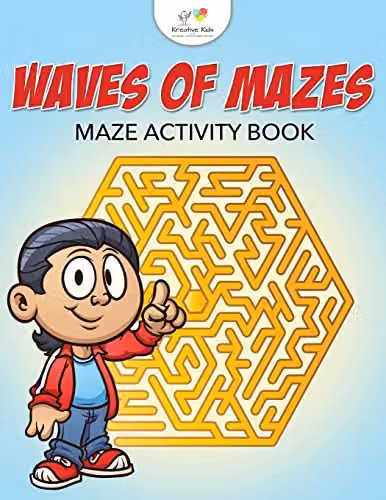 Kreative Kids Waves of Mazes Maze Activity Book, Multicolour