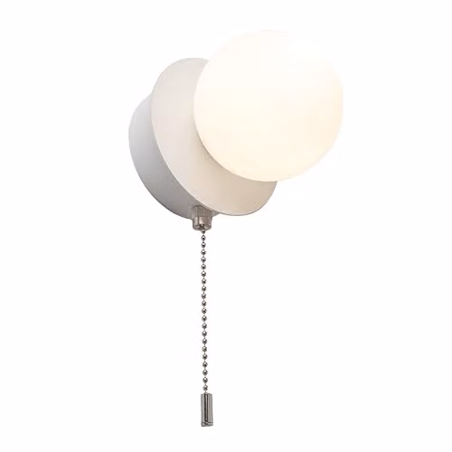 CGC Lighting Macie White USB Rechargeable Magnetic Wireless LED Wall Light with Opal Glass Sphere Diffuser and Dimmable Touch Control – 2