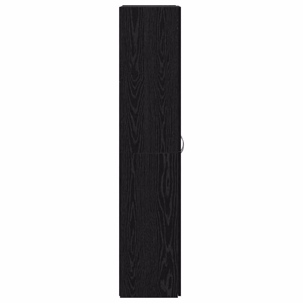 Berkfield Home Modern Black Oak Highboard with Hinged Doors and Adjustable Internal Shelves, W/D/H: 60 x 32 x 153 cm – 4