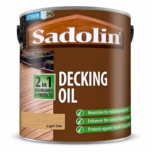 Sadolin Oak Wood Oil Wax with UV Protection and Water Repellent, 2.5 l – 1