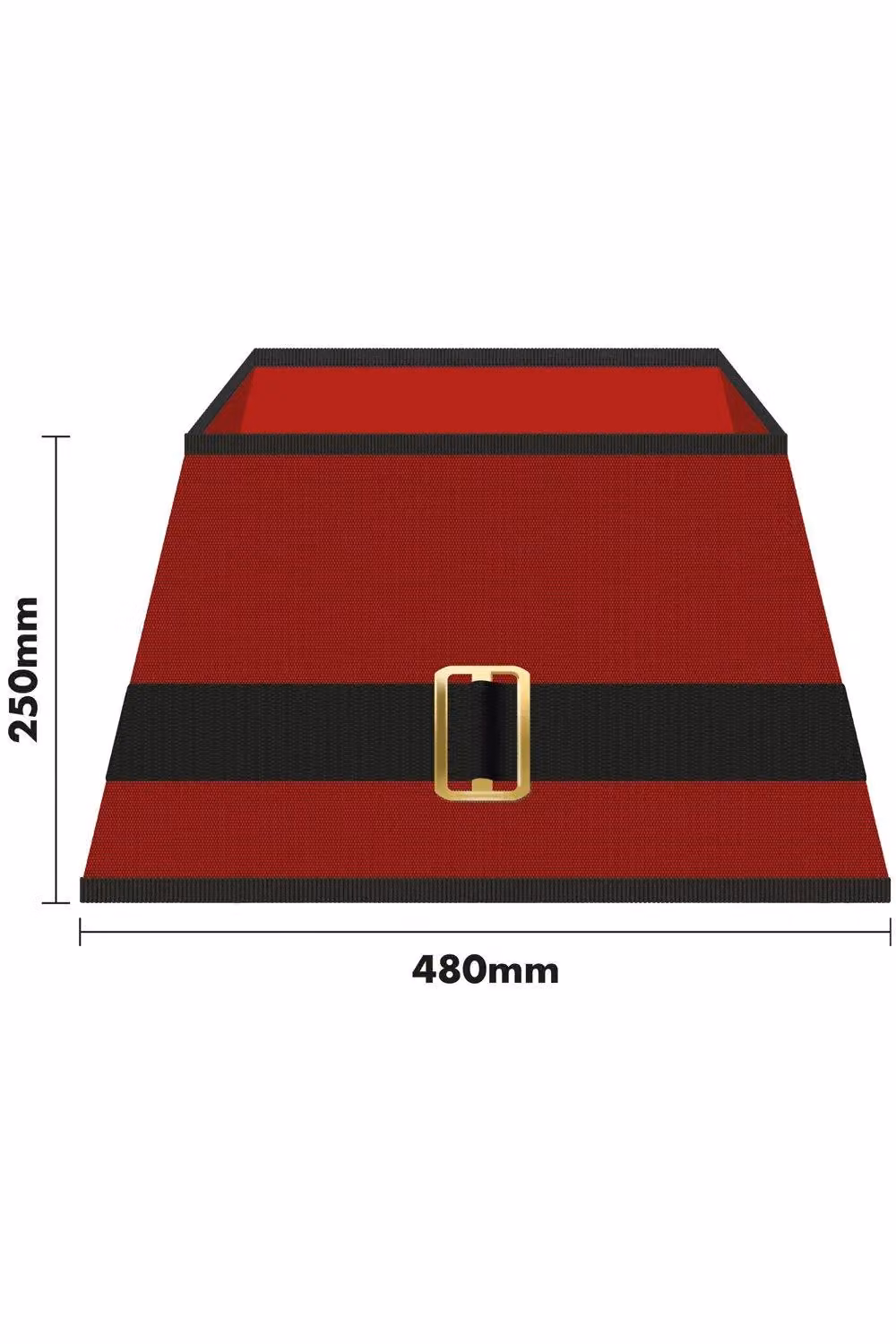 Netagon Santa's Belt Design Tree Skirt in Red – 5