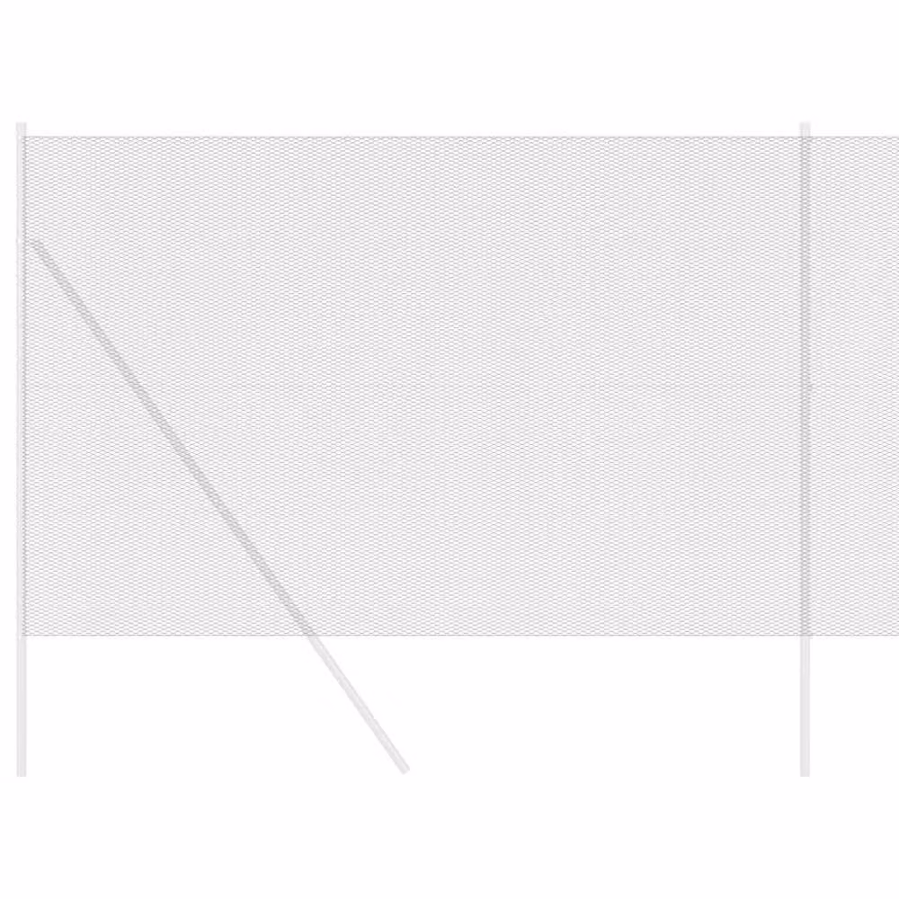 Berkfield Home Grey PVC-Coated Galvanised Steel Hexagon Fence, H: 160 cm x L: 25 m – 2