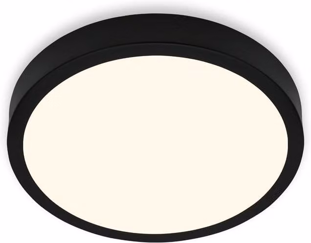Briloner Black 16W LED Round Surface Light with Warm White Illumination