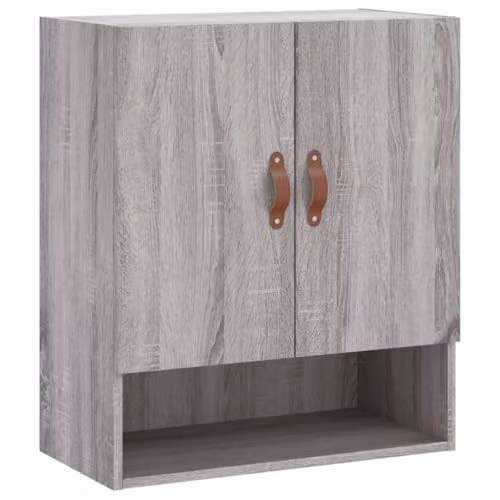 vidaXL Modern Wall Cabinet in Grey, W/D/H: 60 x 31 x 70 cm – 1