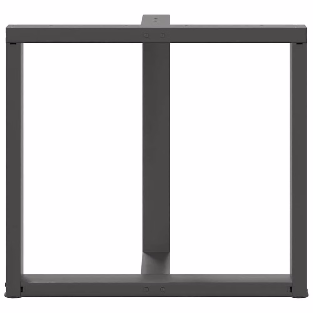 Berkfield Home Modern T-Shaped Dining Table Legs, 2 Pieces, Anthracite Grey, W/D/H: 70 x 35 x 72-73 cm – 5