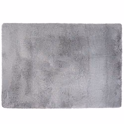 OHS Grey Soft Fluffy Area Rug, W/D: 120 x 170 cm – 1