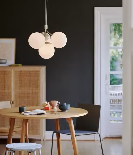 Nordlux Ivona Sphere Pendant Light in Gold/Brass and Transparent Glass with E27 Socket – 2