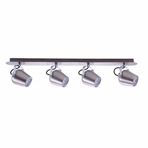 Netlighting Josie Modern 4 Light LED Spotlights in Silver with GU10 Bulbs