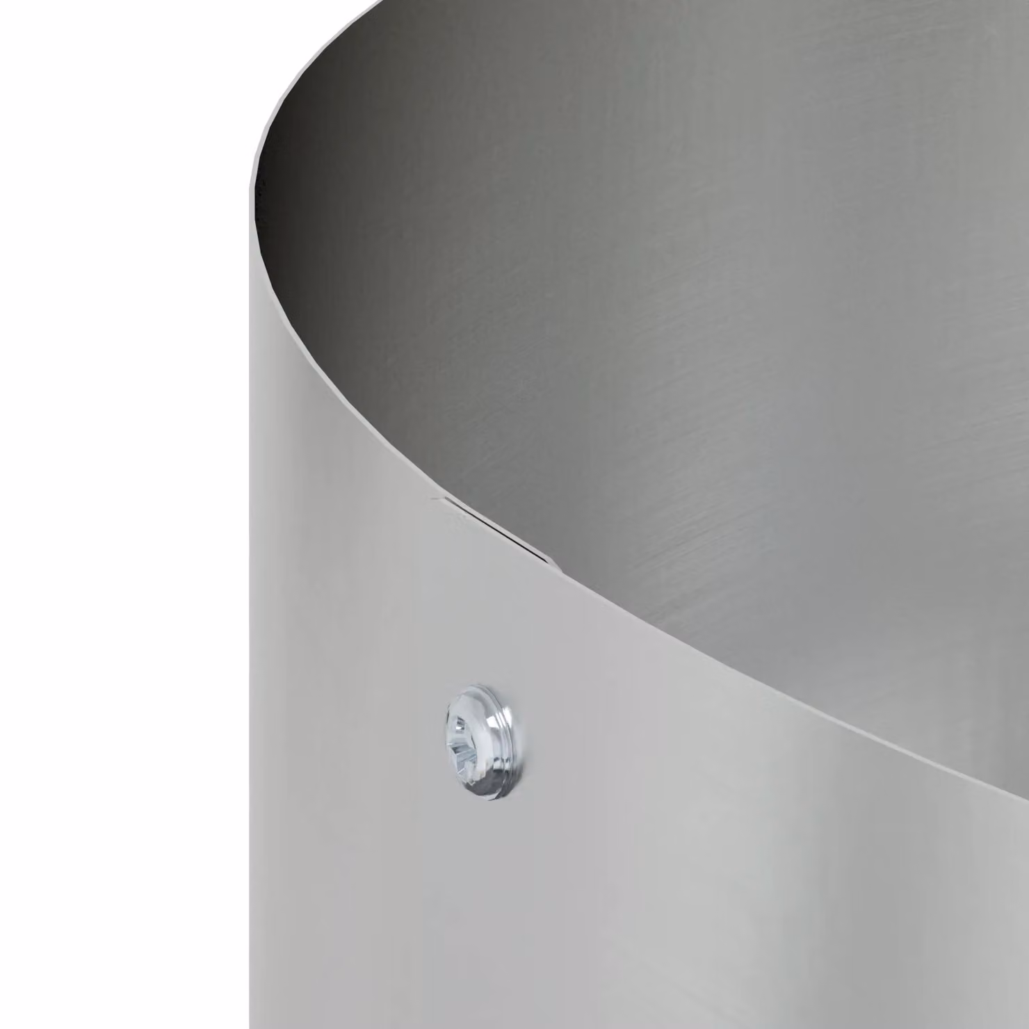 Berkfield Home Galvanised Steel Planter Set in Silver, Diameter: 40 cm – 4
