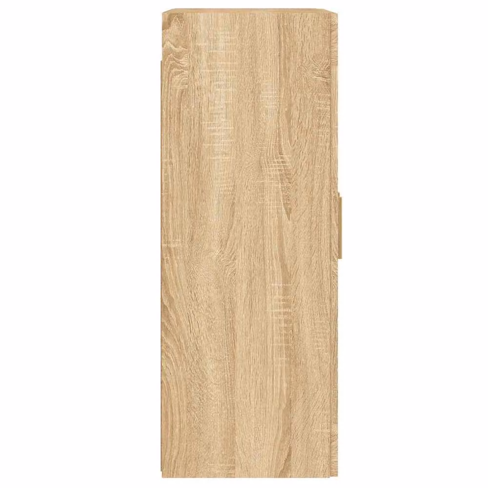 Berkfield Home Wall Mounted Cabinets, 2 Piece Set in Sonoma Oak Light Brown with Glass Doors – 2