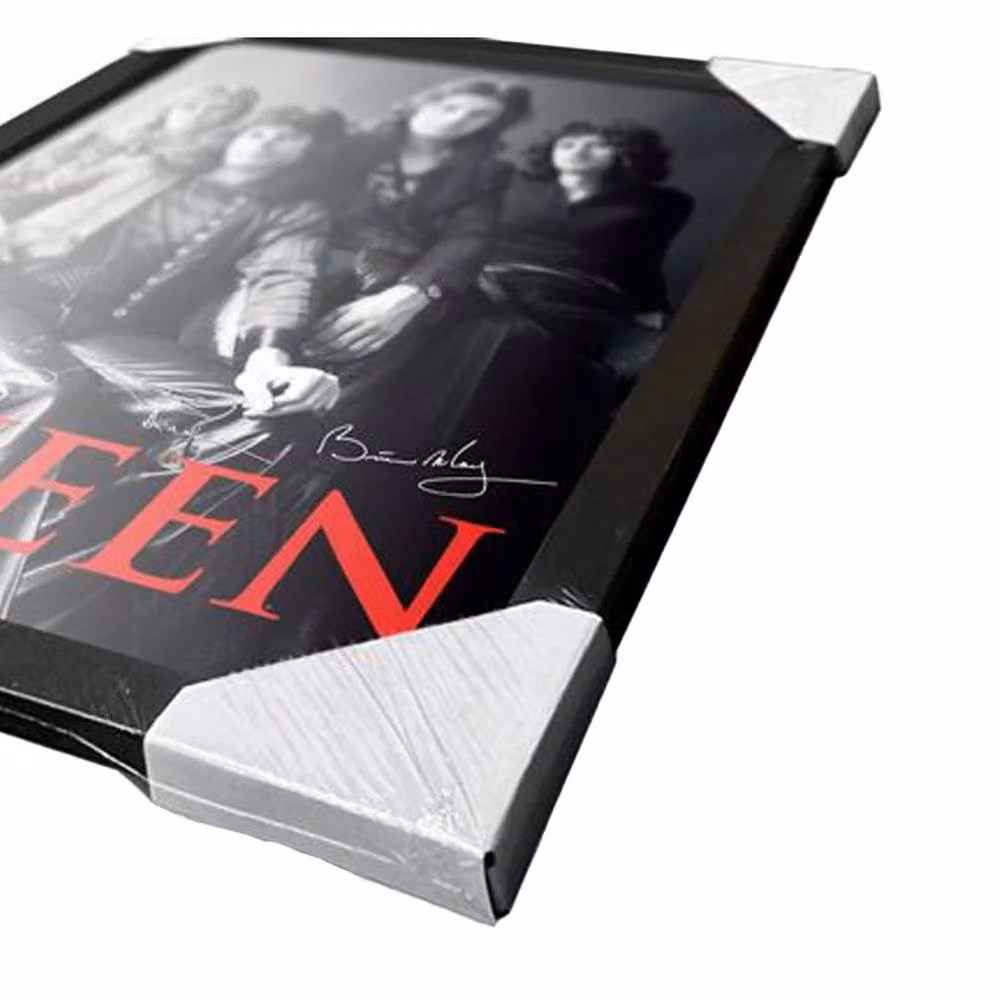 Queen Group Photo Framed Paper Poster in Black – 3