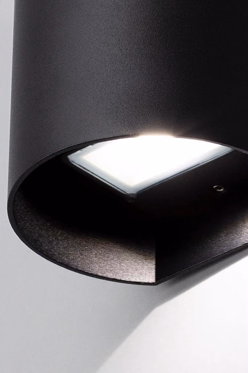 BHS Lighting Davis Modern Round LED Up & Down Outdoor Wall Light in Black – 2