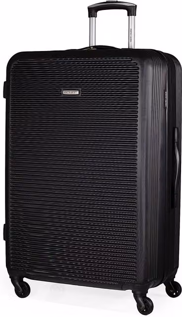 Pierre Cardin Black Hard Shell 4 Wheel Travel Luggage Suitcases – 1